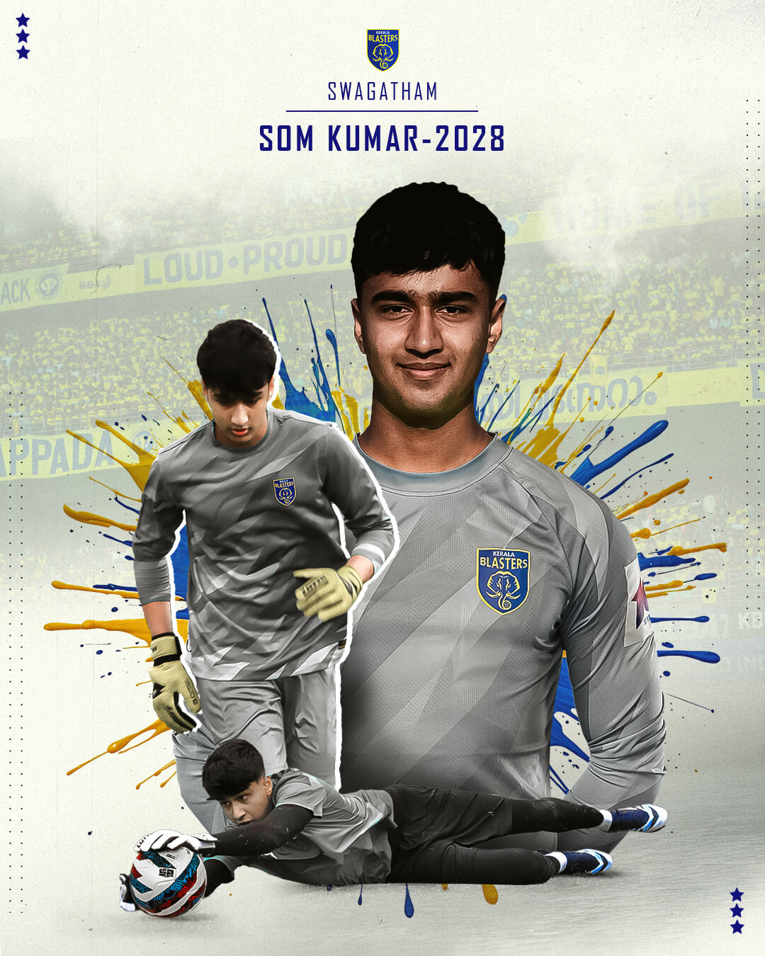 Kerala Blasters FC sign goalkeeper Som Kumar! Kerala Blasters FC